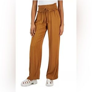 Juniors' Wide-Leg Soft Pants